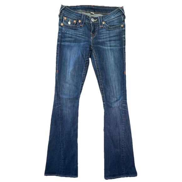 True Religion Jeans Flare W/Flaps Women’s Size 26 - Picture 1 of 12